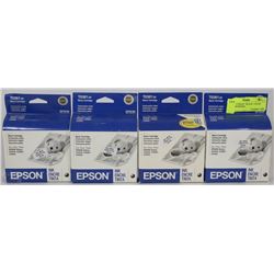4 EPSON T036120   BLACK  COLOR INK CARTRIDGES