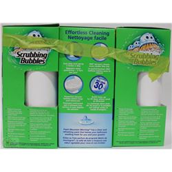 3 SCRUBBING BUBBLE TOILET CLEANING KITS