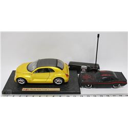 BOX WITH MAISTO CHRYSLER PRONTO CRUISER & R/C CAR