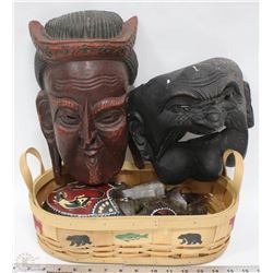 LOT OF 3 TRIBAL MASKS