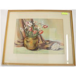FRAMED AND MATTED PRINT BY E.FIELD