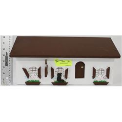 WOODEN MAILBOX PAINTED