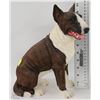 Image 1 : LARGE BROWN WHITE BULL TERRIER STATUE 12" TALL