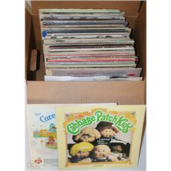 BOX OF RECORDS INCL BEATLES, STONES AND MORE