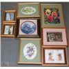 Image 1 : BOX OF FRAMED 3D PICTURES MOSTLY FLOWERS