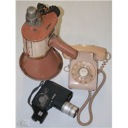 ESTATE FLAT WITH VINTAGE ROTARY PHONE, 8MM CAMERA