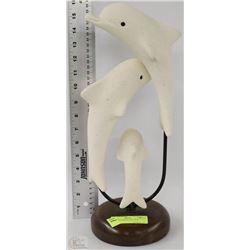 DOLPHIN SAND STATUE 16"H