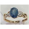 Image 1 : #1-14KT YELLOW-WHITE GOLD SAPPHIRE &DIAMOND RING