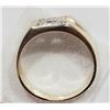 Image 2 : #3-10KT YELLOW-WHITE GOLD DIAMOND MEN'S RING
