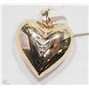 Image 1 : #15-10KT GOLD DIAMOND HEART-SHAPED PENDANT