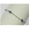 Image 2 : #17-14KT WHITE GOLD TANZANITE BRACELET