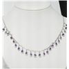 Image 1 : #18-STERLING SILVER AMETHYST NECKLACE