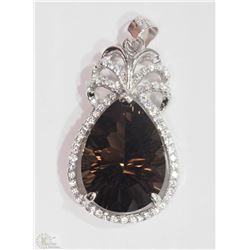 #19-STERLING SILVER GEMSTONE PENDANT