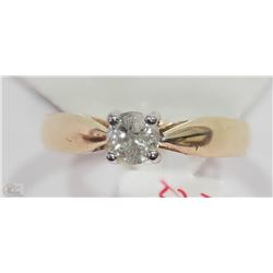 #21-14KT YELLOW-WHITE GOLD DIAMOND RING
