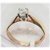 Image 2 : #21-14KT YELLOW-WHITE GOLD DIAMOND RING
