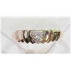 Image 1 : #25-10KT GOLD DIAMOND HEART DESIGN RING