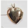 Image 2 : #32-10KT GOLD DIAMOND HEART-SHAPED LOCKET