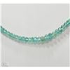Image 2 : #33-14KT GOLD CLASP EMERALD NECKLACE