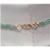 Image 3 : #33-14KT GOLD CLASP EMERALD NECKLACE