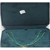 Image 4 : #33-14KT GOLD CLASP EMERALD NECKLACE