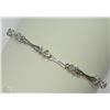 Image 1 : #35-10KT WHITE GOLD  "X" LINK DIAMOND BRACELET