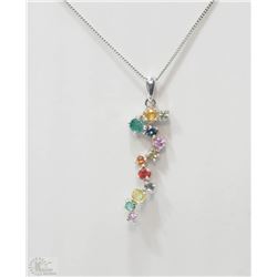 #37-14KT WHITE GOLD LADIES PENDANT/NECKLACE