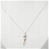 Image 2 : #37-14KT WHITE GOLD LADIES PENDANT/NECKLACE