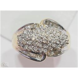 #41-10KT YELLOW GOLD DIAMOND RING