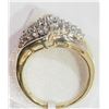 Image 2 : #41-10KT YELLOW GOLD DIAMOND RING