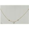 Image 1 : #43-14KT YELLOW GOLD DIAMOND NECKLACE