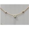 Image 2 : #43-14KT YELLOW GOLD DIAMOND NECKLACE