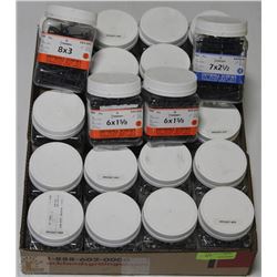 BOX OF 20 CONTAINERS FOR ASST SIZE DRYWALL AND