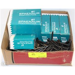 BOX OF SPAENAUR BOLTS, RIVETS AND WING NUTS
