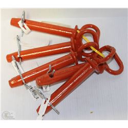 LOT OF FIVE 4" HITCH PINS