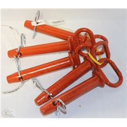 LOT OF FIVE 4" HITCH PINS