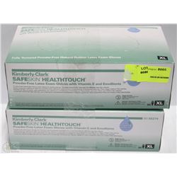 LOT OF 2 BOXES OF KIMBERLEY-CLARK LATEX GLOVES