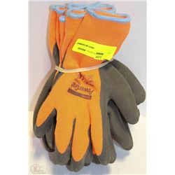 LOT OF 3 PAIRS OF POWER GRAB THREMO GLOVES