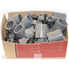 Image 1 : BOX OF ASSORTED PVC CONNECTORS AND MORE