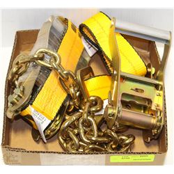 BOX OF WORKLOAD TIE DOWNS