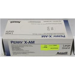 PERRY X-AM SIZE LARGE POWDERED LATEX EXAMINATION