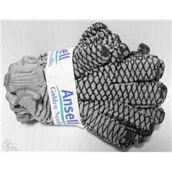 LOT OF 12 ANSELL WORK GLOVES