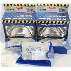 BOX WITH GROTE HALOGEN WORK LAMPS