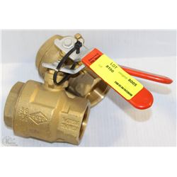 LOT OF TWO 1-1/2" OPEN/CLOSE GAS VALVES