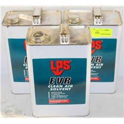 LOT OF THREE 1 GAL LPS EVR CLEAN AIR SOLVENT