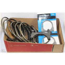 LOT OF EXHAUSTMATE EXHAUST CLAMPS