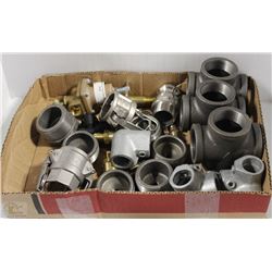 FLAT OF ASSORTED CONNECTORS AND VALVES