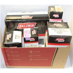 BOX WITH ASSORTED BALDWIN FILTERS