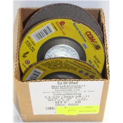BOX OF TEN 5X3/32 CUTOFF WHEELS