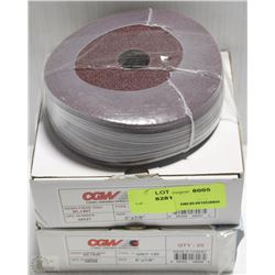 2 BOXES OF CGW 5X7/8 SANDING DISCS