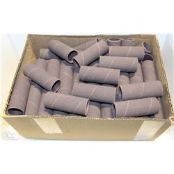 BOX OF ROUND SANDING CYLINDERS